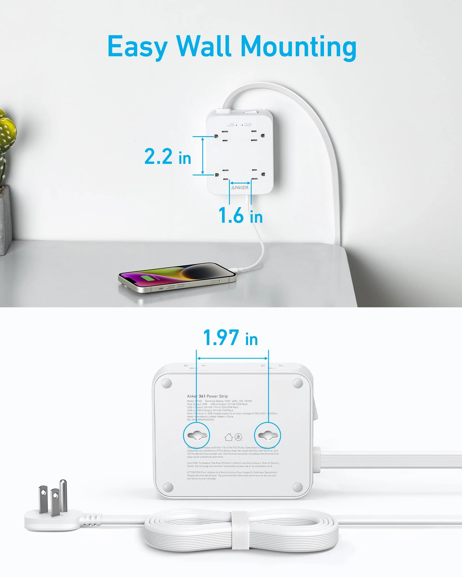 Anker 341 USB Power Strip - Image 6