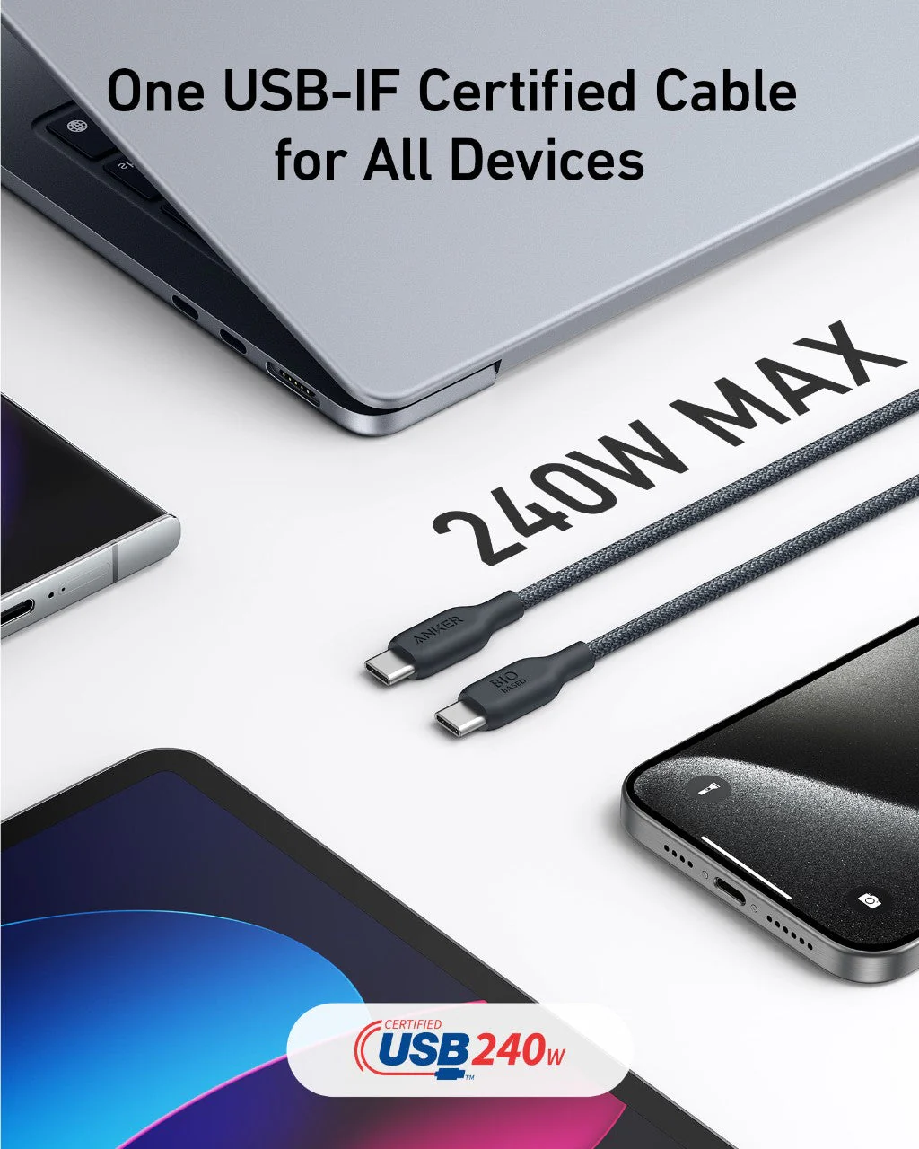 Anker 543 USB-C to USB-C Cable (Bio-Braided,6 ft) - Image 15