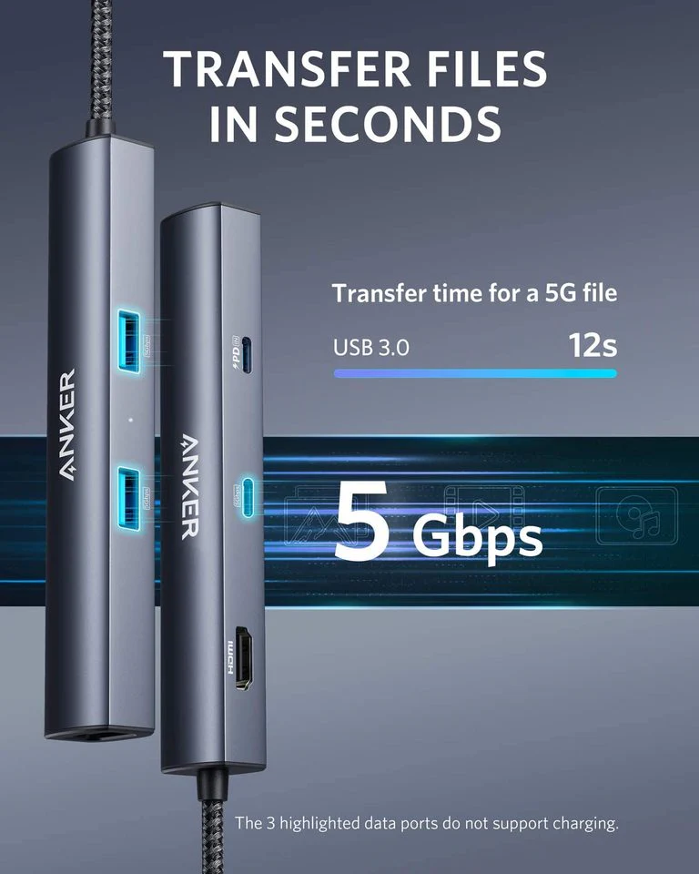 Anker 543 USB-C Hub (6-in-1, Slim) - Image 5