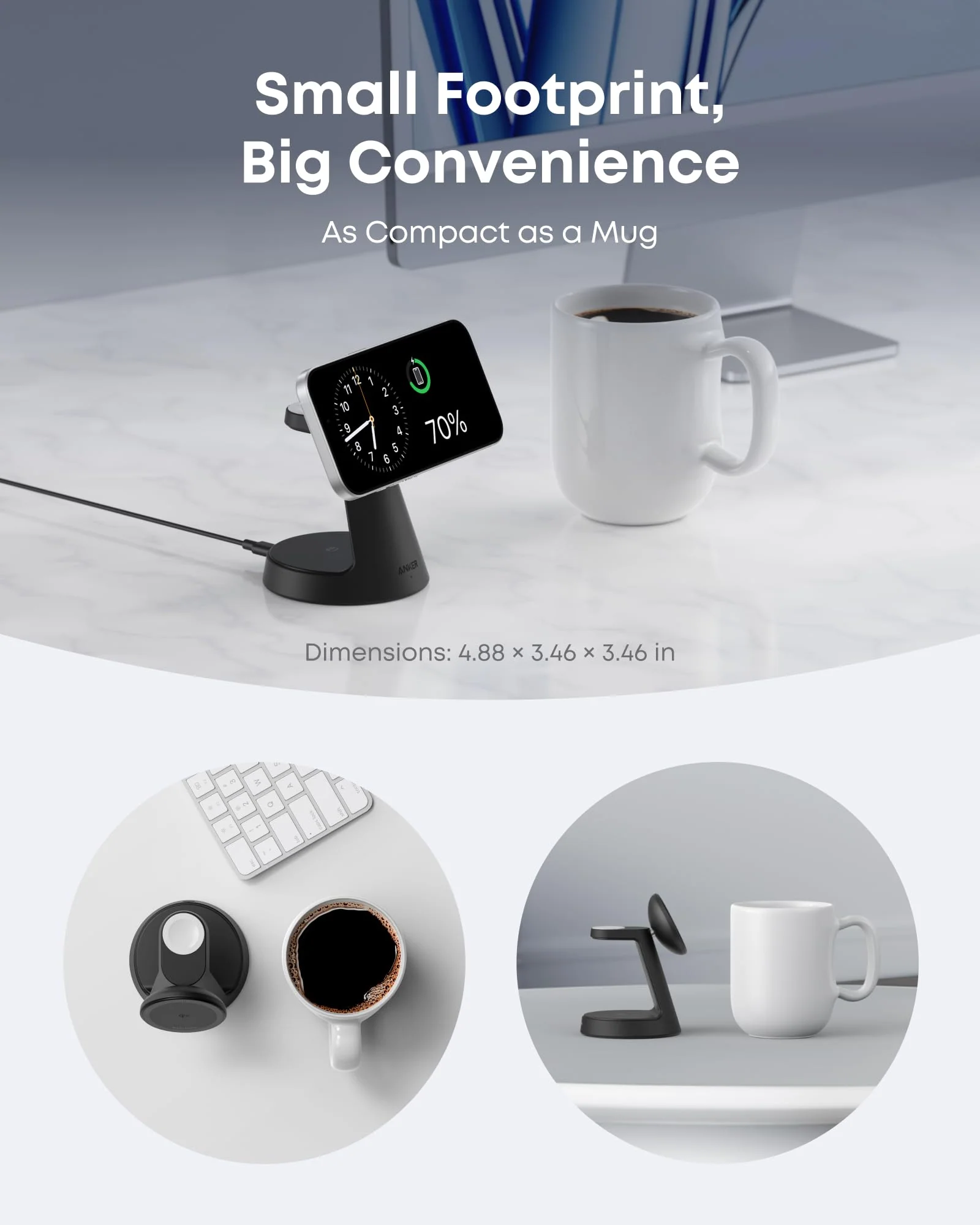 Anker MagGo Wireless Charging Station (3-in-1, Dock Stand) - Image 3