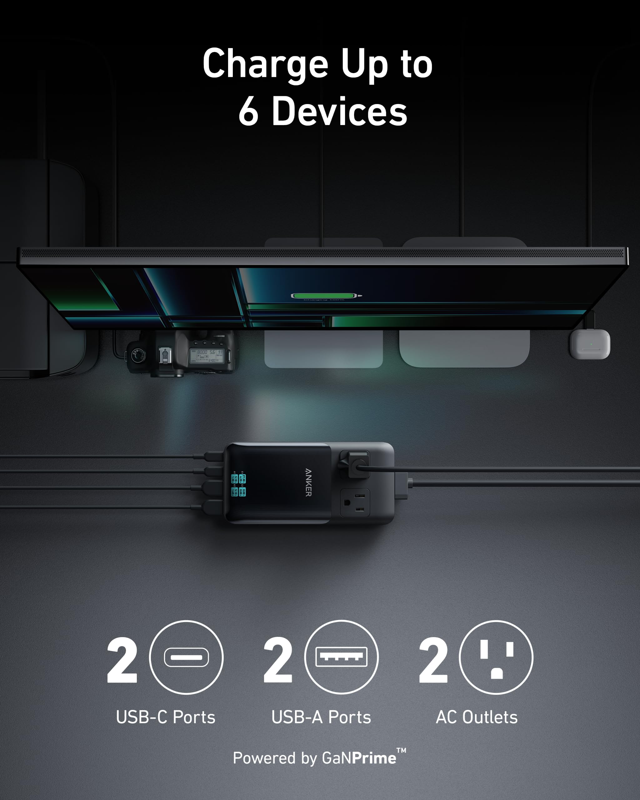 Anker Prime 6-in-1 Charging Station (140W) - Image 2