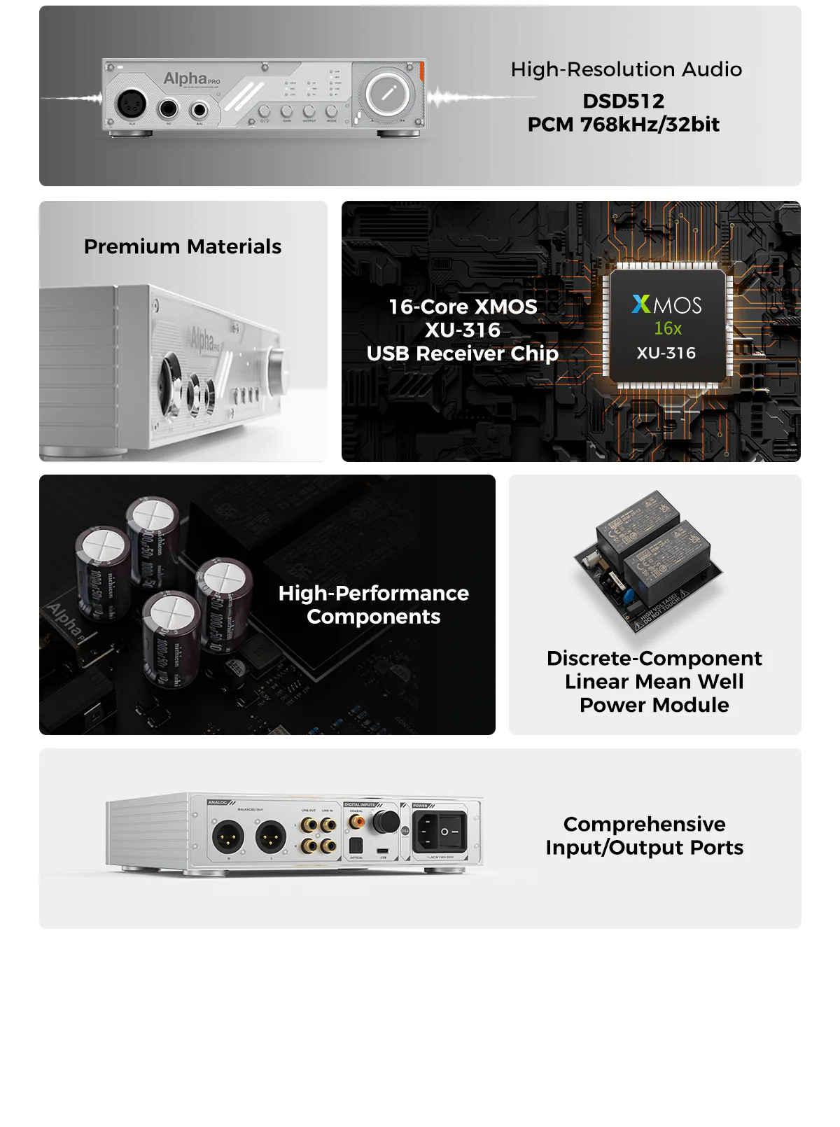 D&A Alpha Pro Hi-Res DAC & Headphone Amp - Image 5