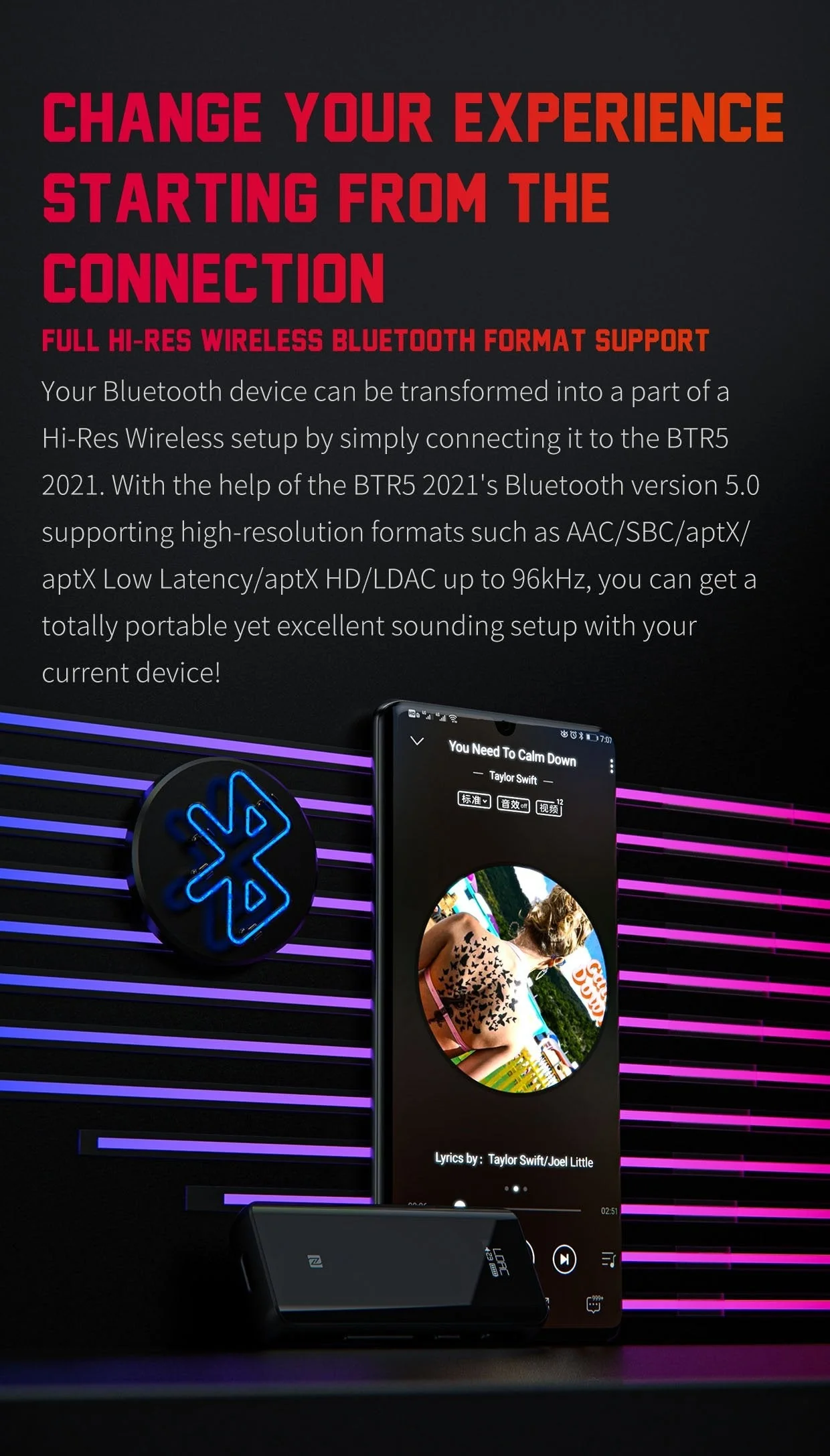 FiiO BTR5 2021 Portable Hi-Fi Bluetooth DAC/Amp (Apos Certified) - Image 6
