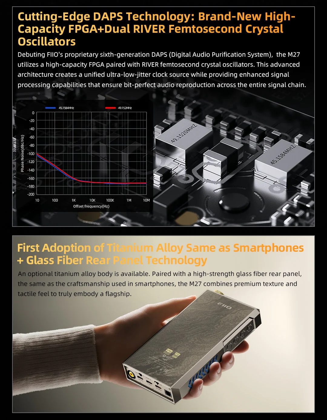 FiiO M27 Reference-Class Portable Smart HIFI Player (Apos Certified) - Image 9