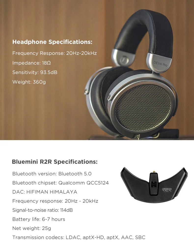 HIFIMAN DEVA Pro Planar Bluetooth Headphones - Image 11