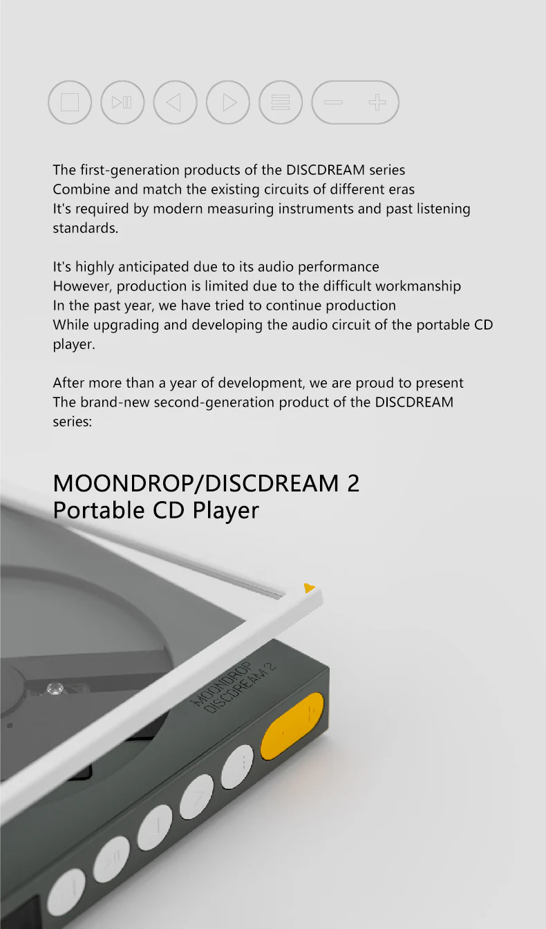 Moondrop Discdream 2 Portable CD Player (Apos Certified) - Image 3