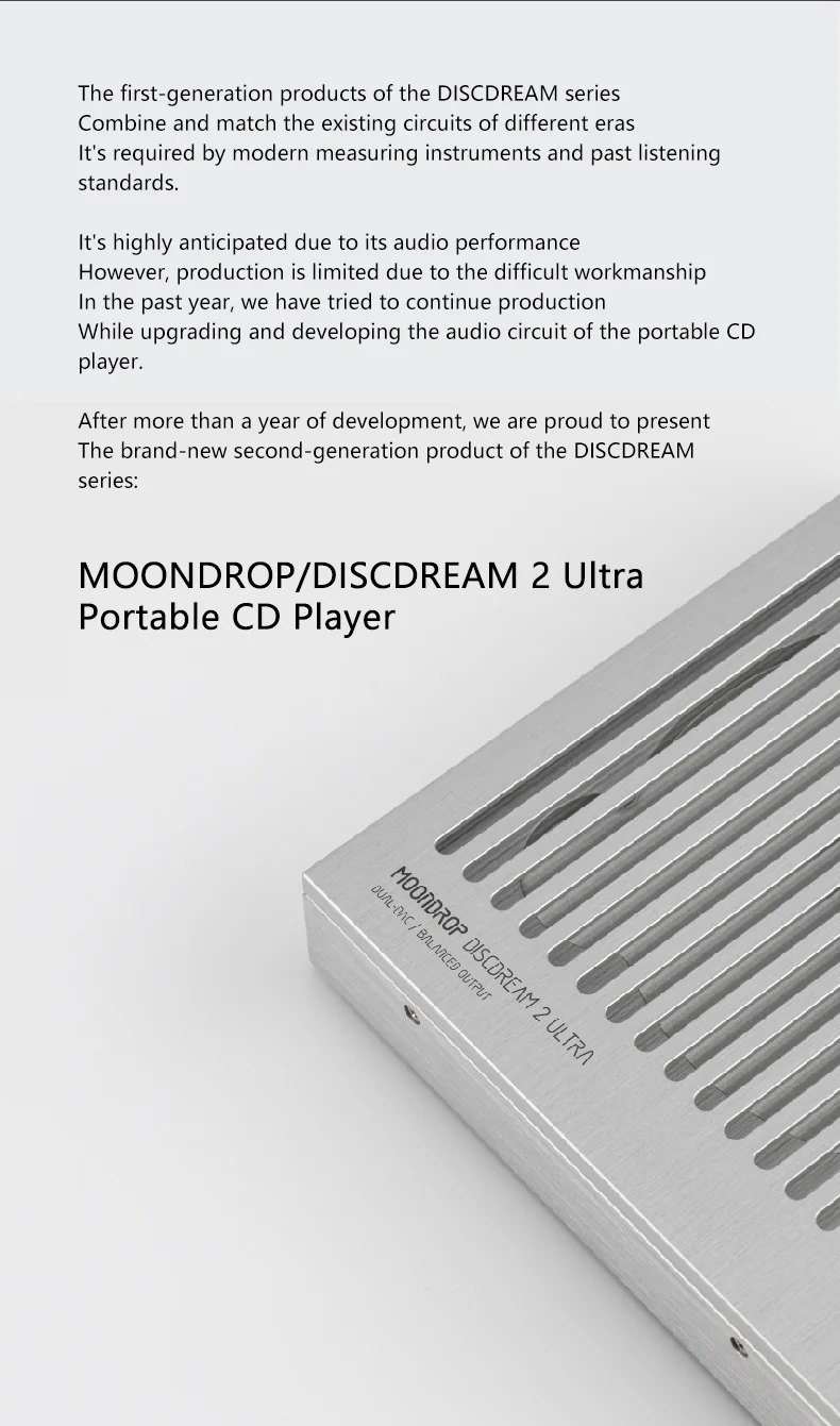 Moondrop Discdream 2 Ultra Portable HiFi CD Player (Apos Certified) - Image 4