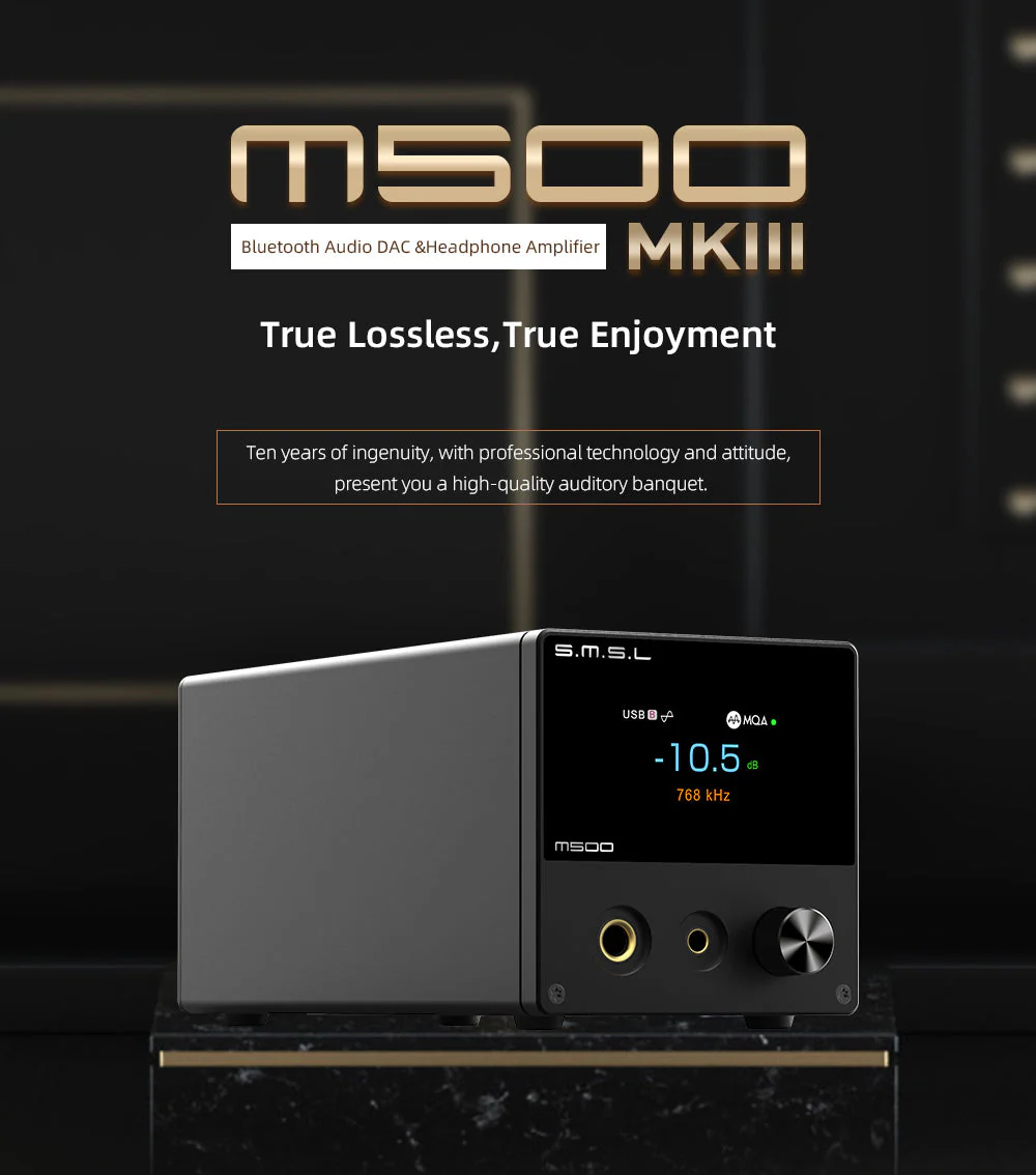 SMSL M500 MkIII Bluetooth DAC/ Amp (Apos Certified) - Image 2