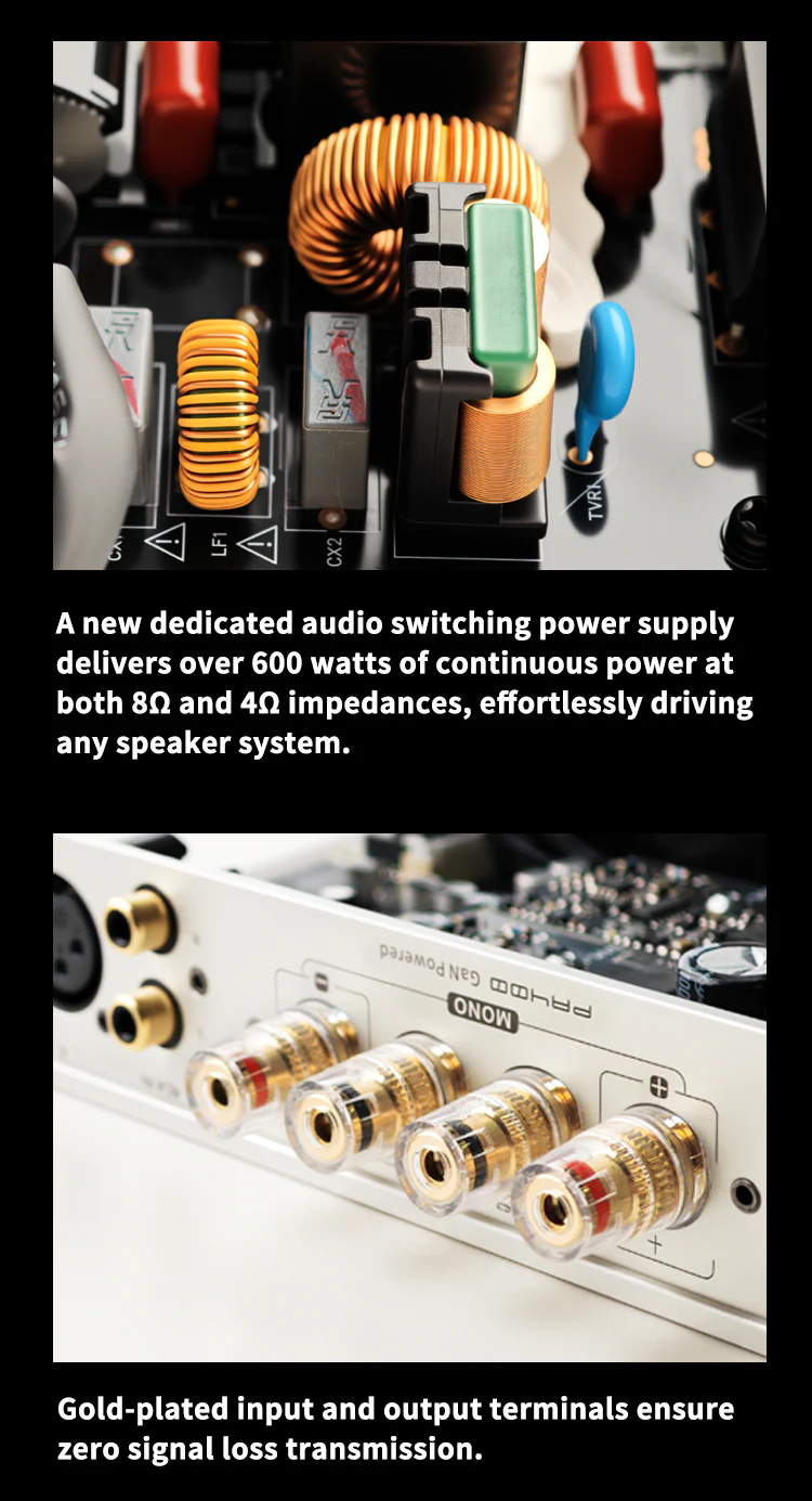 SMSL PA400 Gallium Nitride Power Amplifier (Apos Certified) - Image 11