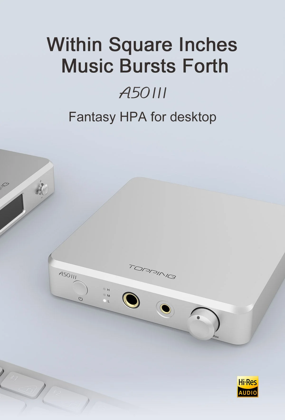 TOPPING A50 III Desktop Headphone Amp (Apos Certified) - Image 3