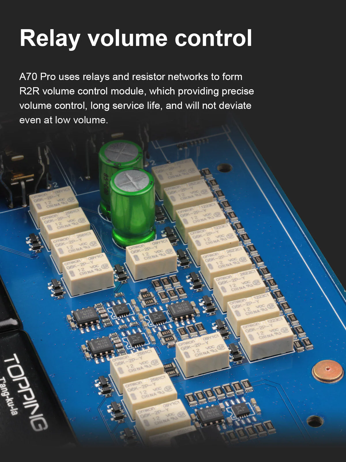 TOPPING A70 Pro Fully Balanced Headphone Amplifier (Apos Certified) - Image 13