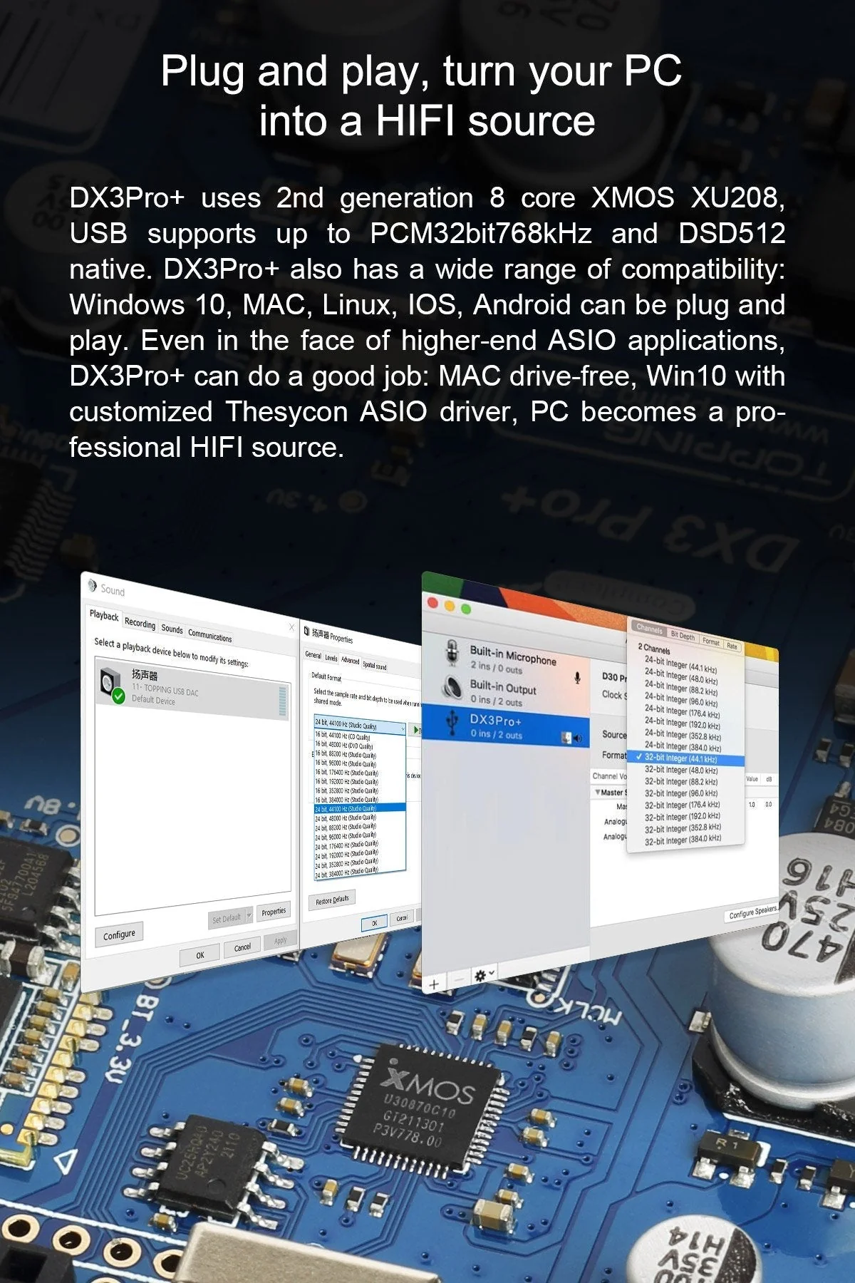 TOPPING DX3 Pro+ Bluetooth DAC/Amp (Apos Certified) - Image 6