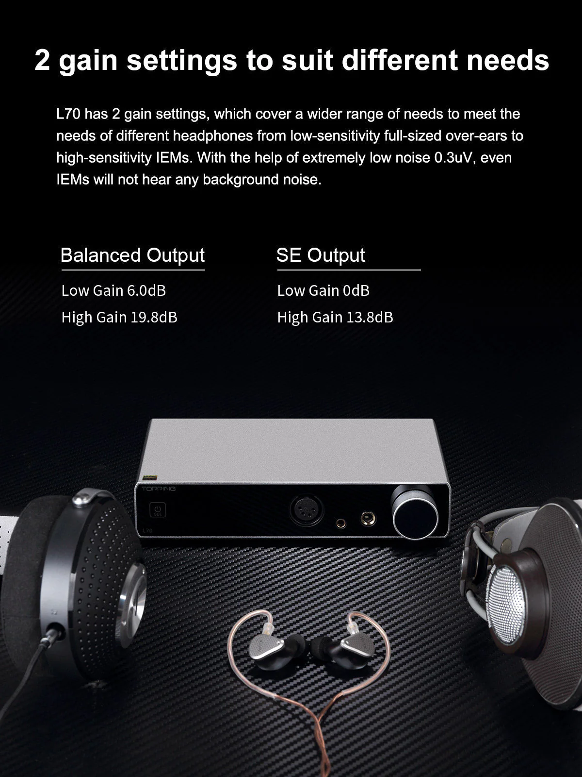 TOPPING L70 Fully Balanced NFCA Headphone Amplifier (Apos Certified) - Image 9