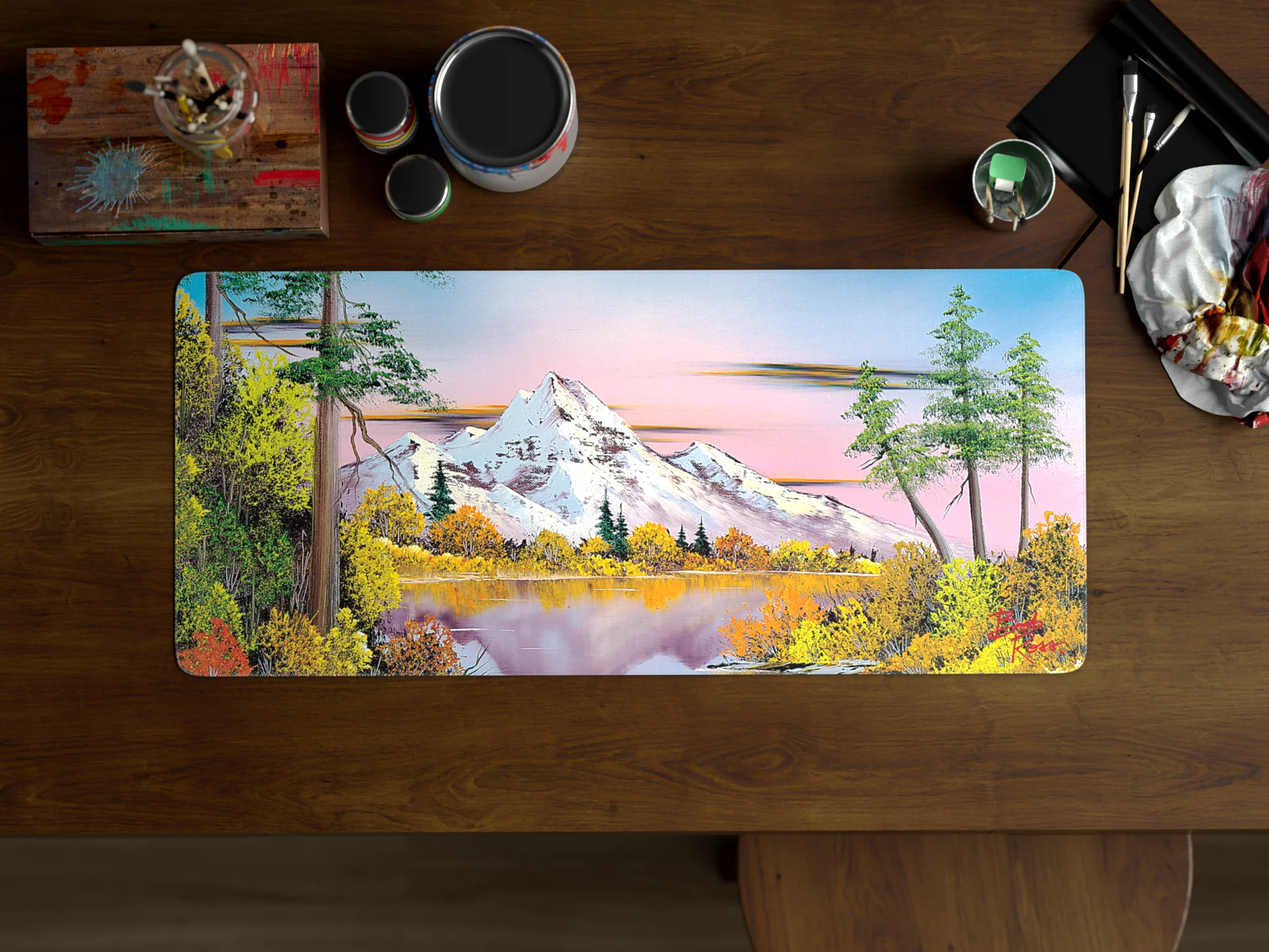 Bob Ross Deskmat - Image 3