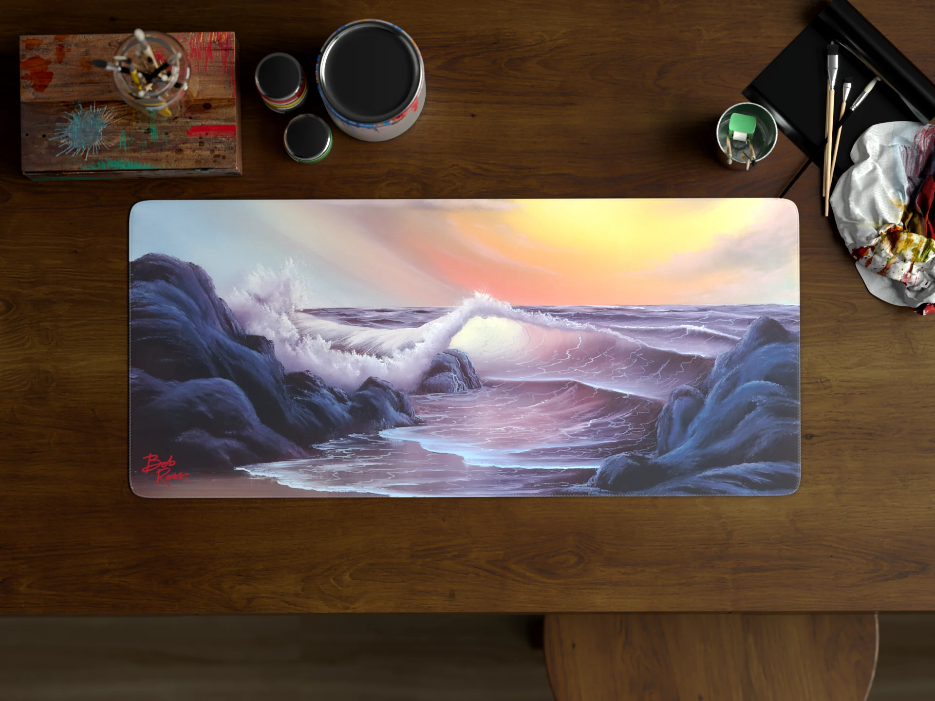 Bob Ross Deskmat - Image 4