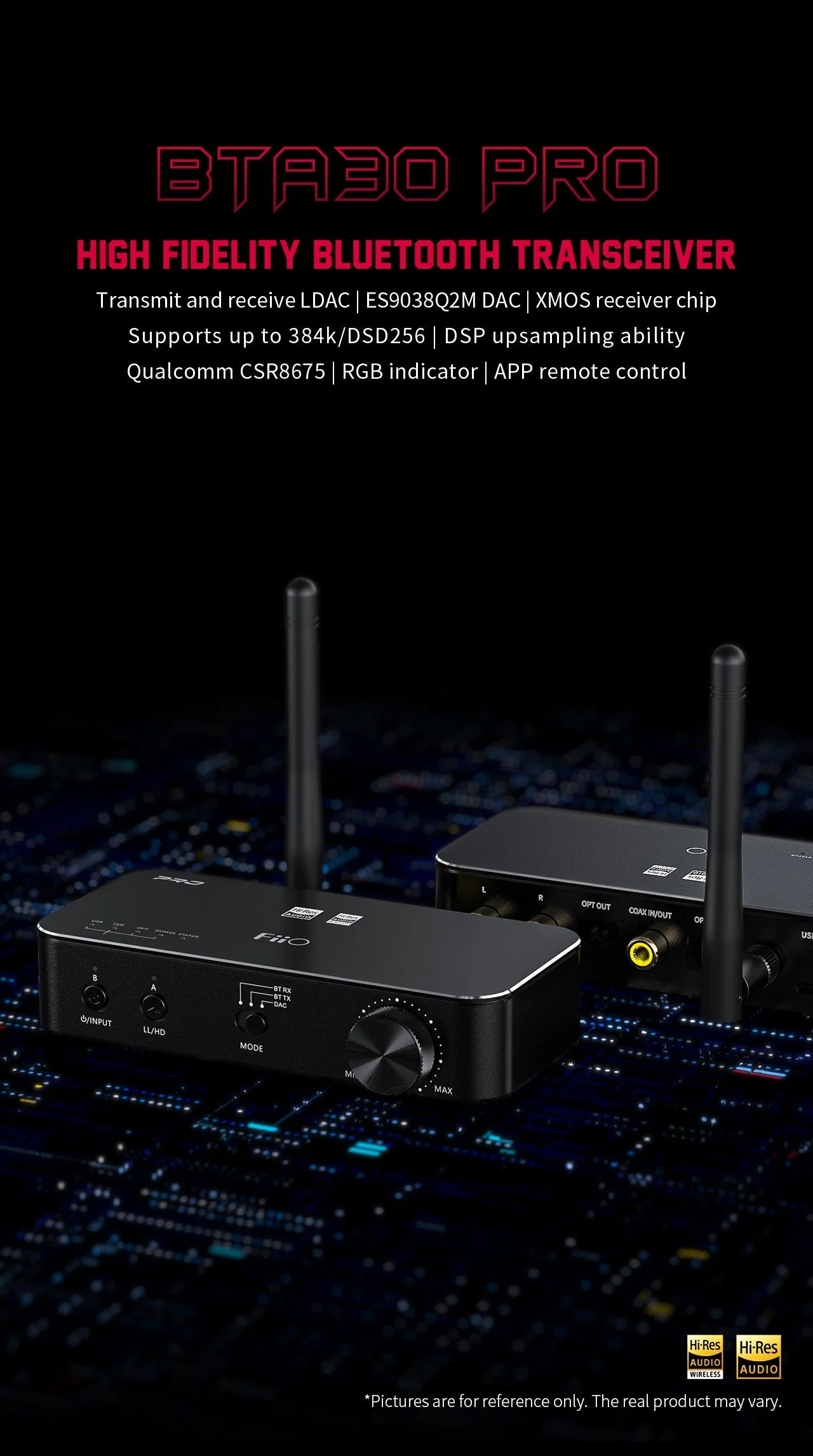 FiiO BTA30 Pro Hi-Fi Bluetooth Transceiver - Image 2
