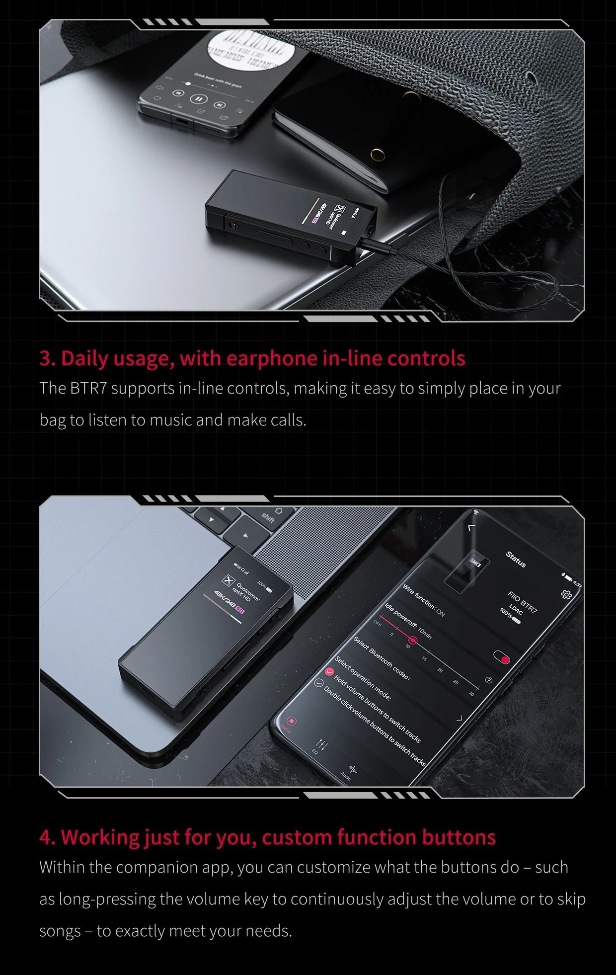 FiiO BTR7 Portable Hi-Fi Bluetooth DAC/Amp - Image 17