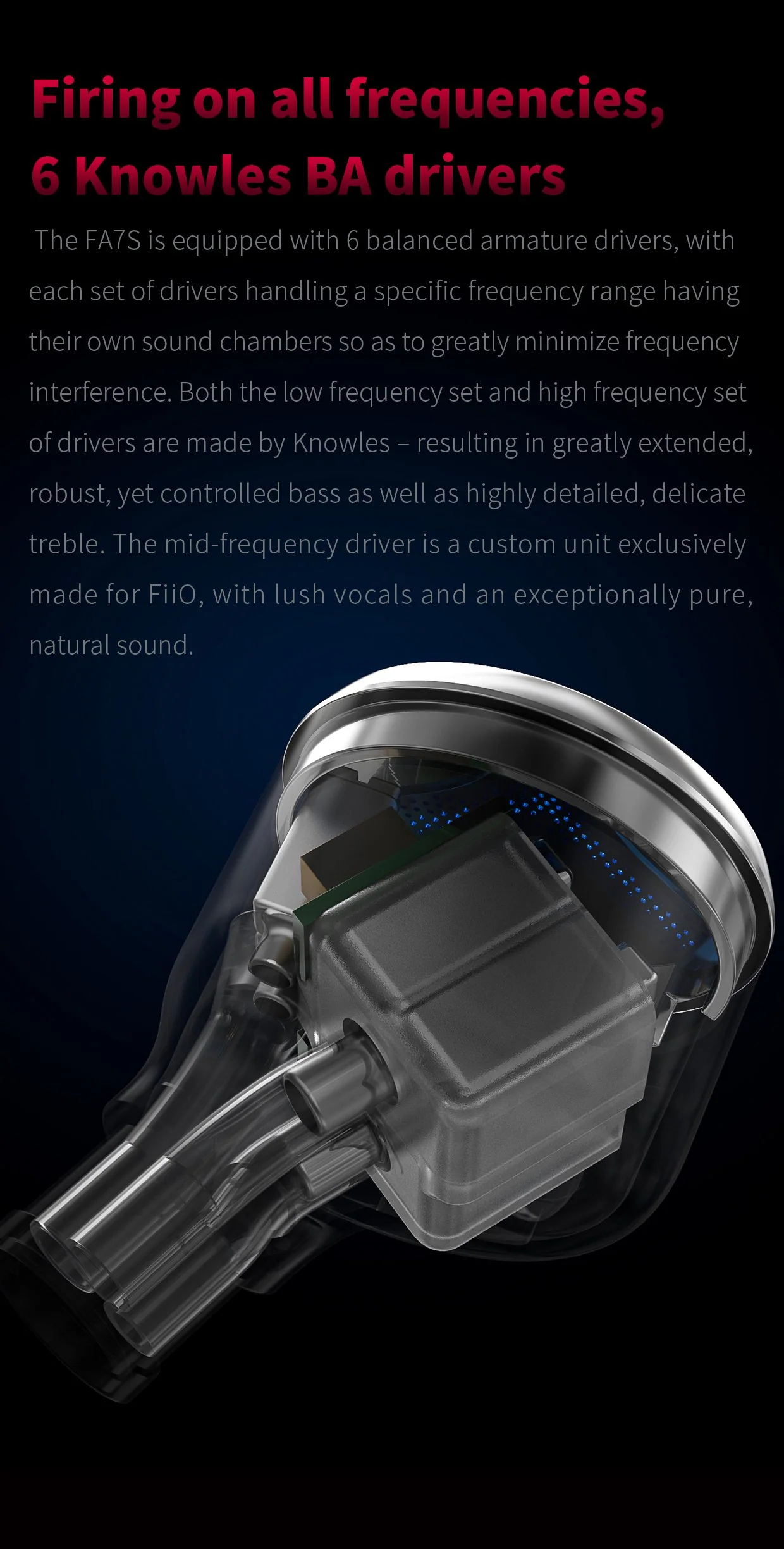 FiiO FA7s Six Balanced Armature In-Ear Monitors (IEMs) - Image 6