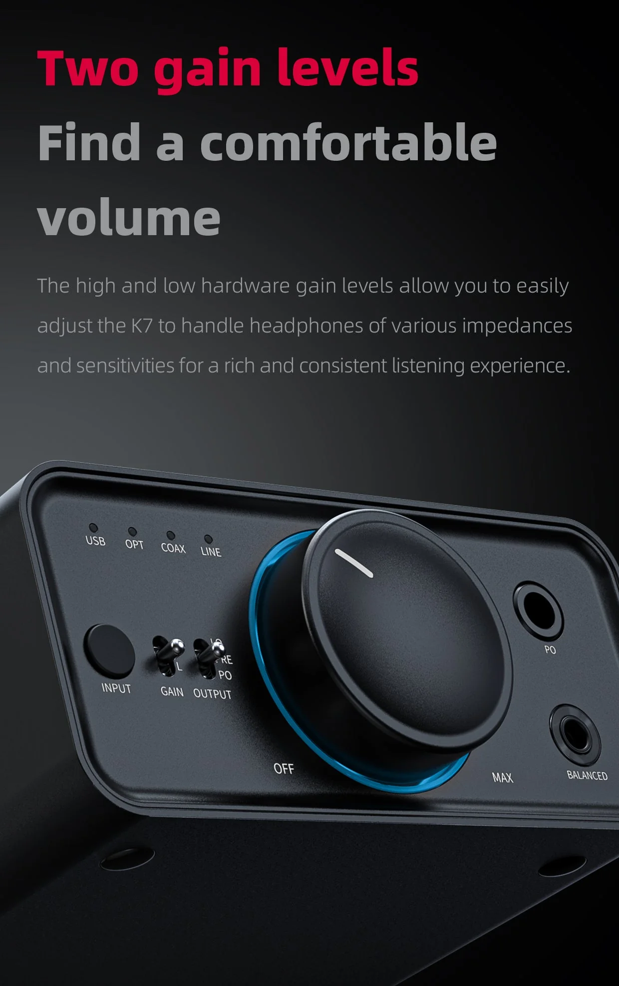 FiiO K7 Balanced Headphone DAC/Amp - Image 14