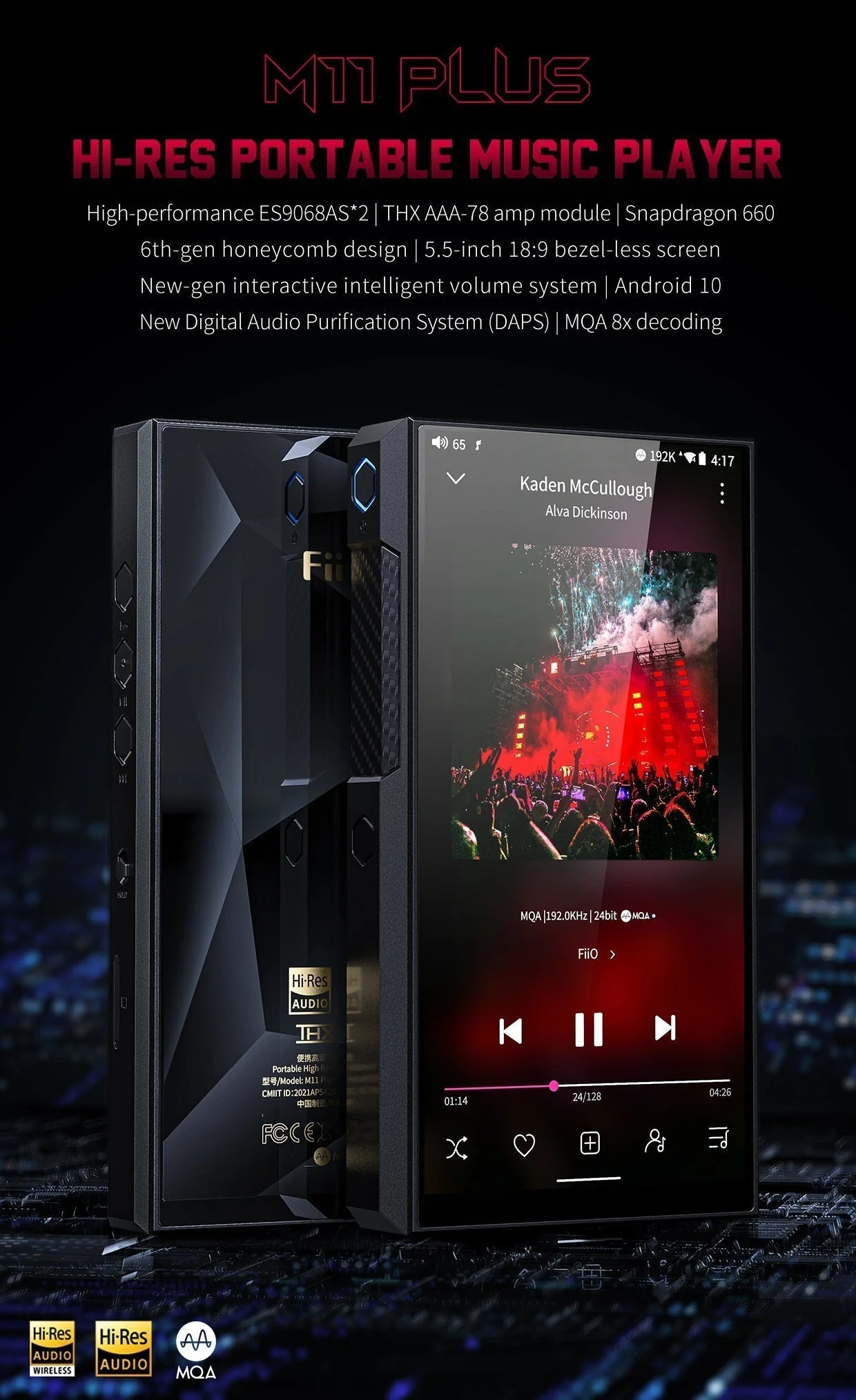 FiiO M11 Plus ESS DAP (Digital Audio Player) - Image 2