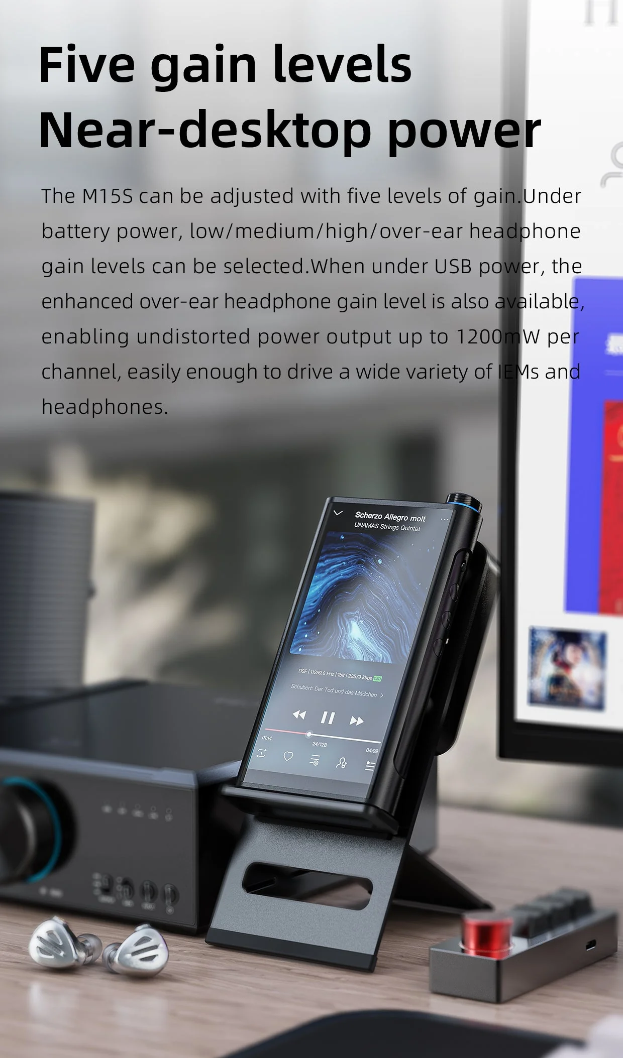 FiiO M15s Portable Hi-Res Lossless Music Player - Image 8