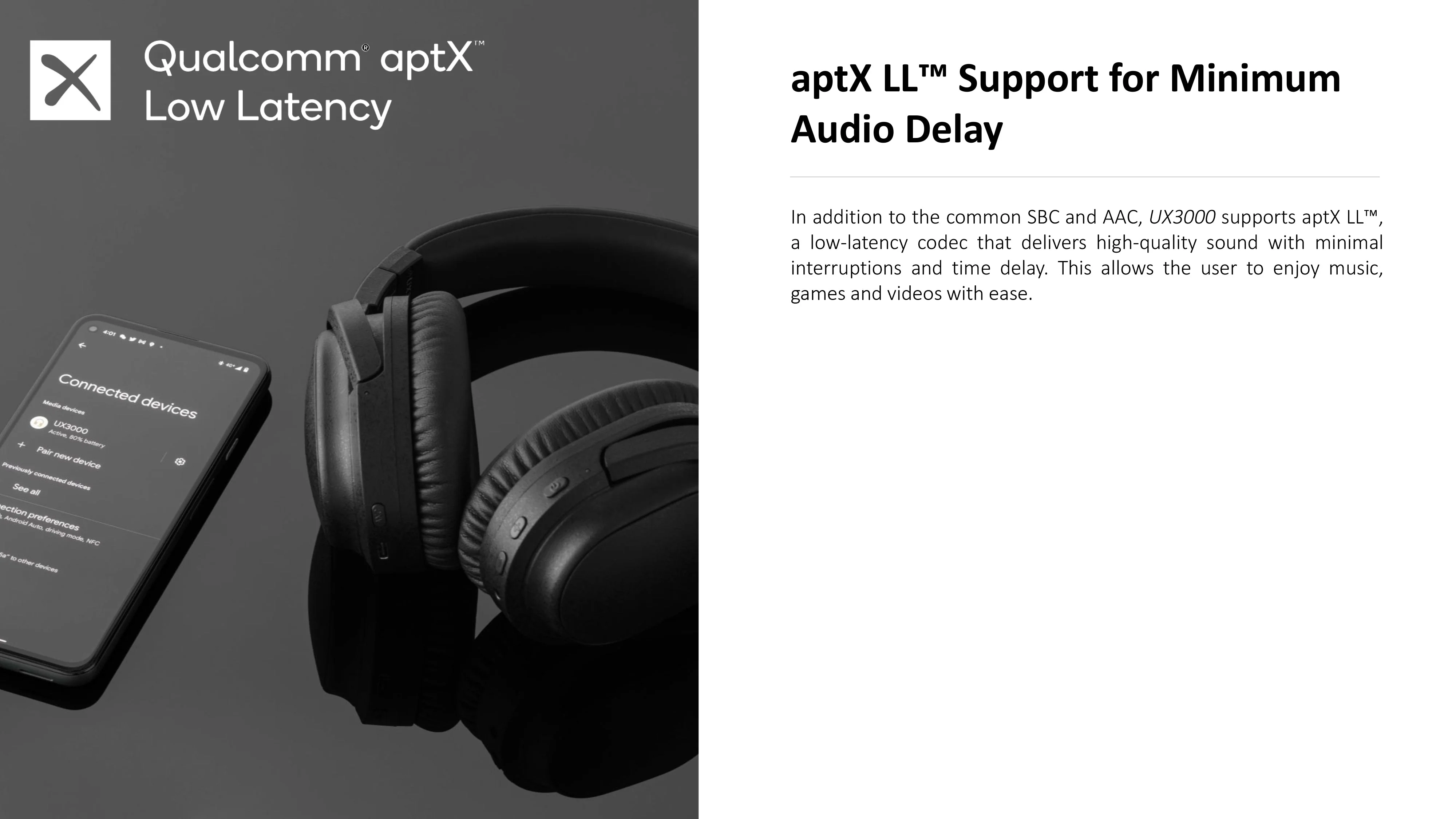 final UX3000 ANC Bluetooth Headphone - Image 6