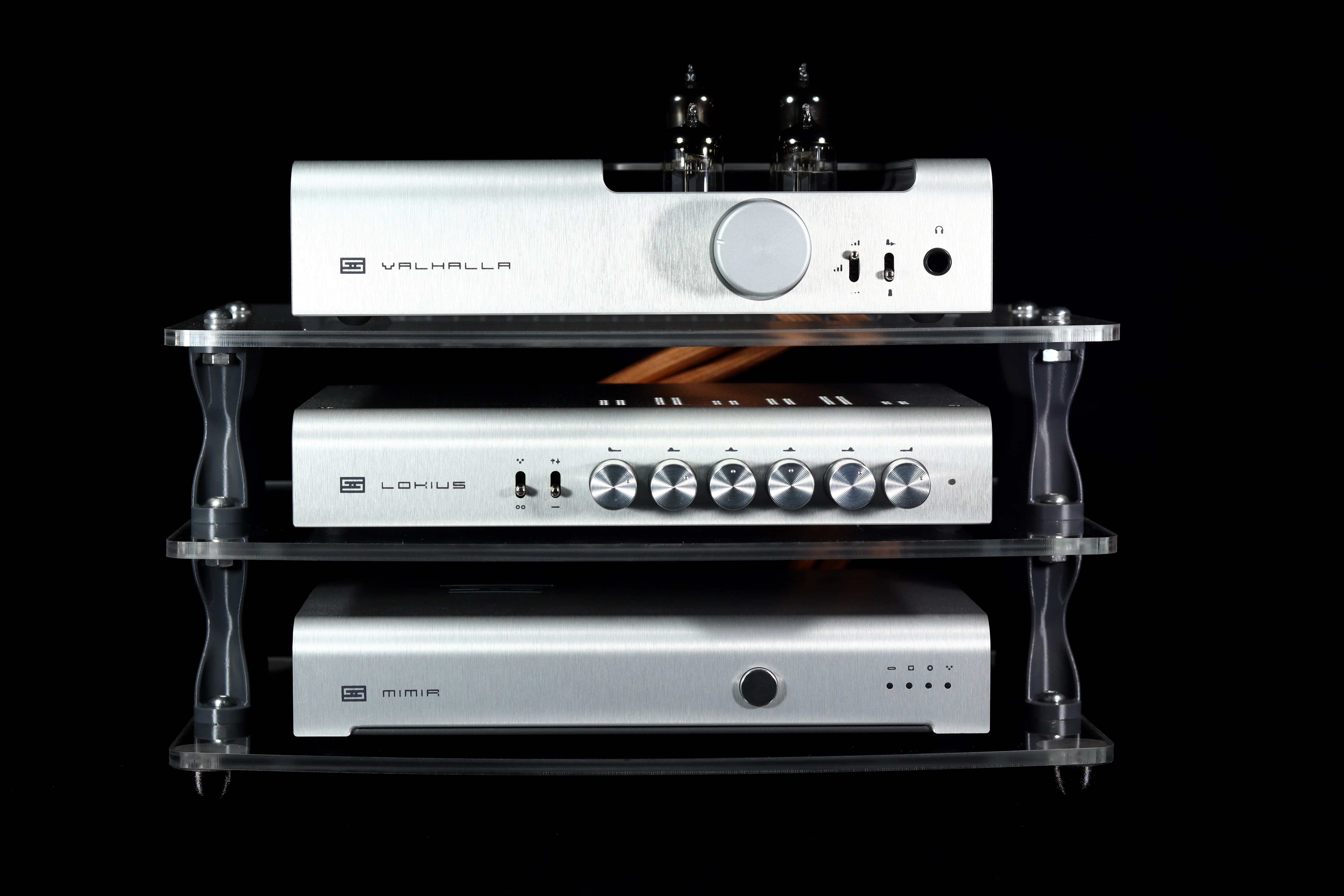 Sound Solver Large Desktop Audio Rack | Internal Brackets | Acrylic Shelves - Image 7