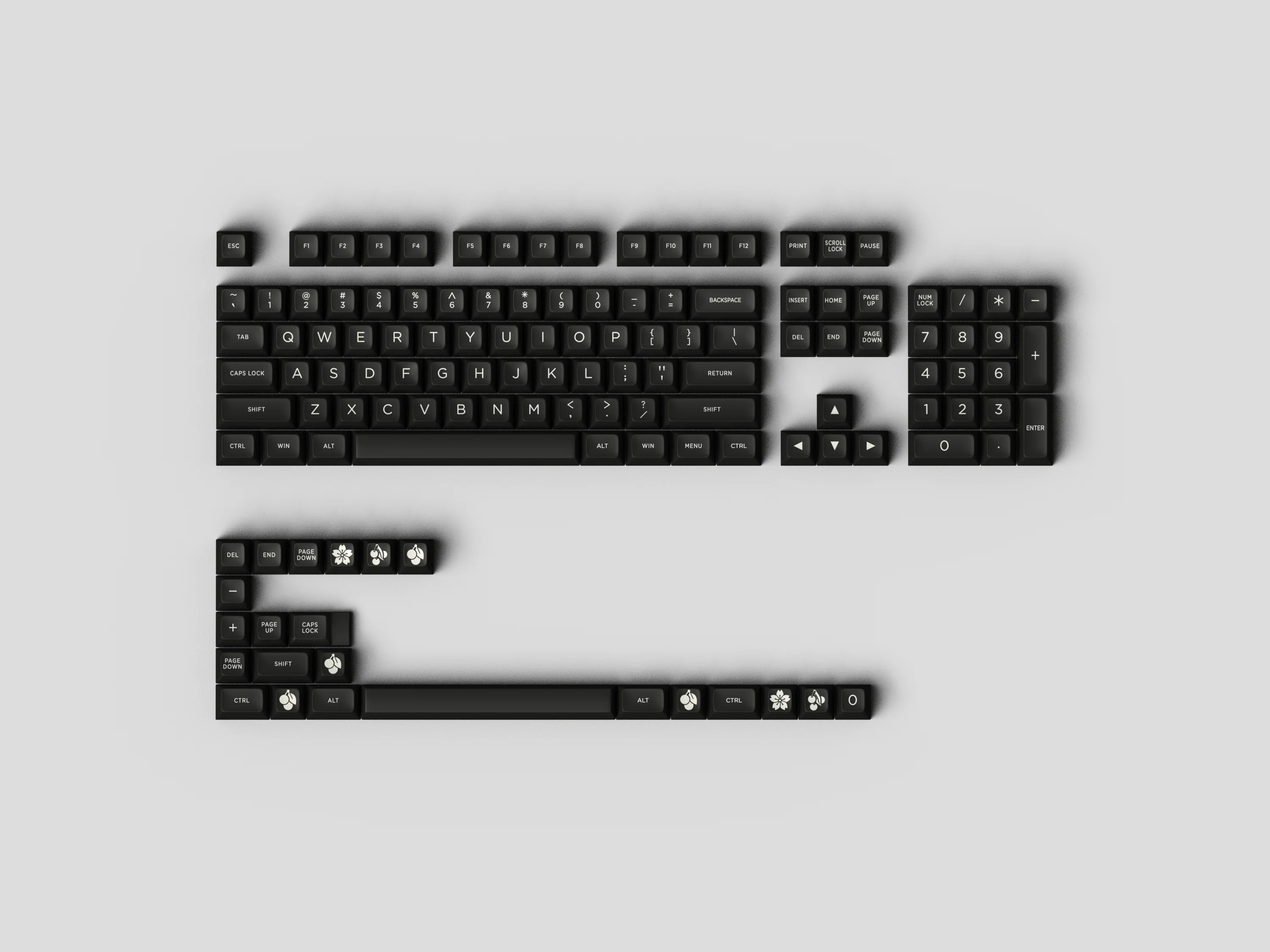 ABS SA Keycaps by Maxkey - Black - Image 9