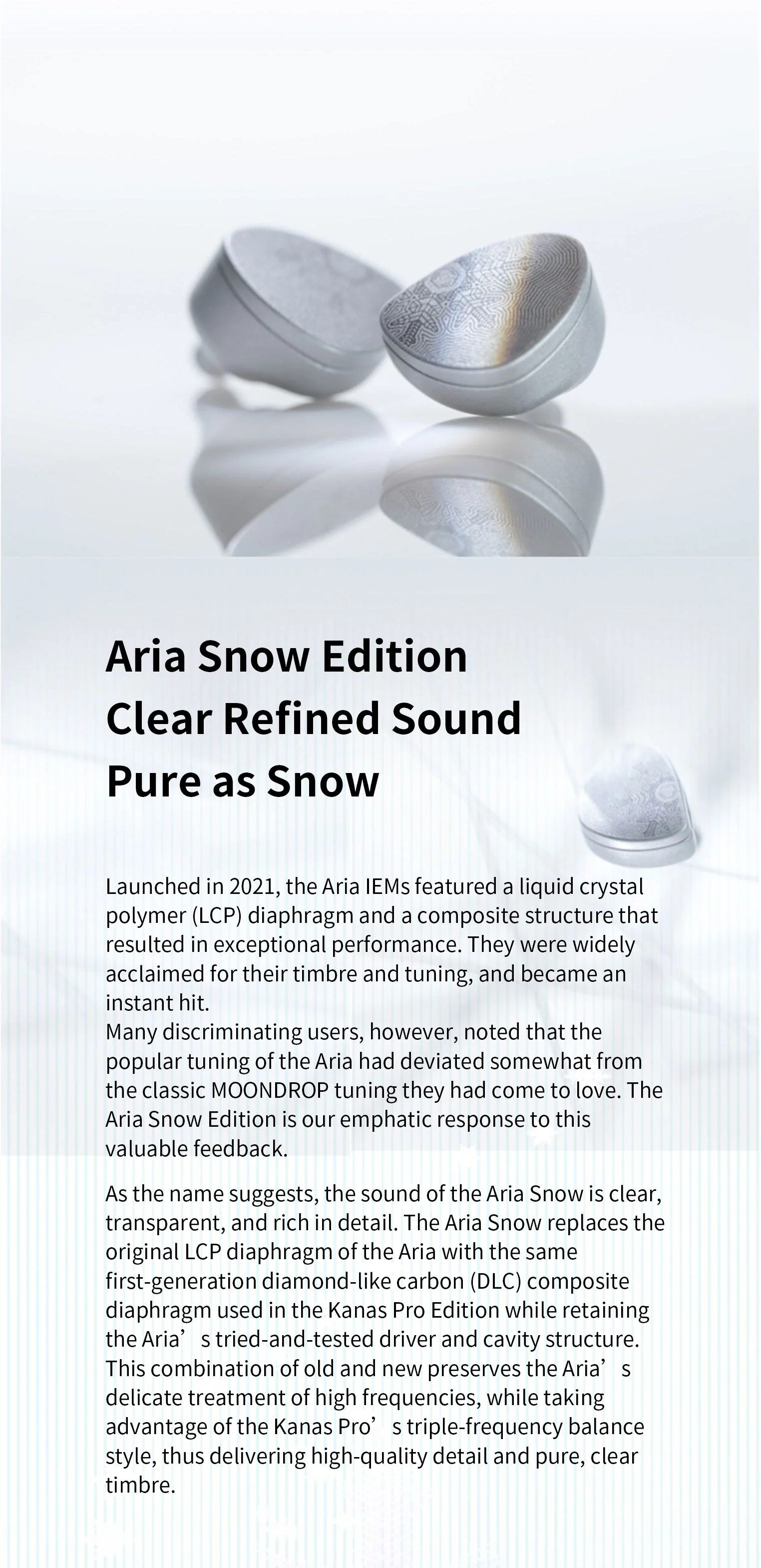 Moondrop Aria Snow IEMs - Image 3