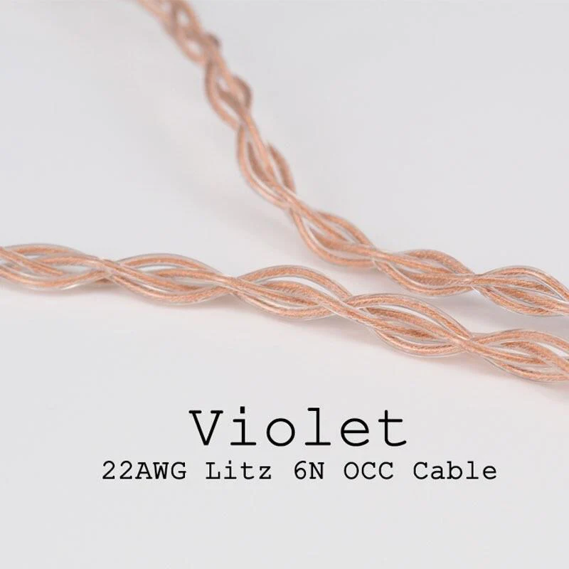 Moondrop Lyre Acoustics Violet 22AWG Litz 6N OCC Cable - Image 5