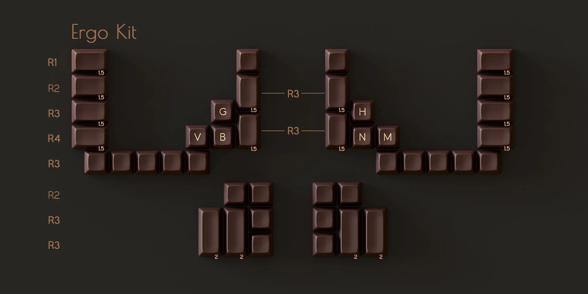 SA Espresso Keycap Set - Image 11