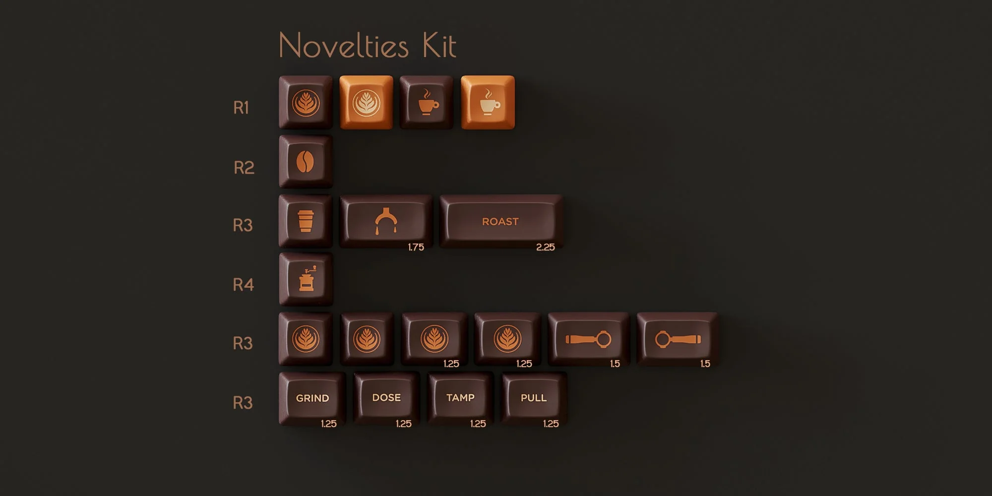 SA Espresso Keycap Set - Image 12