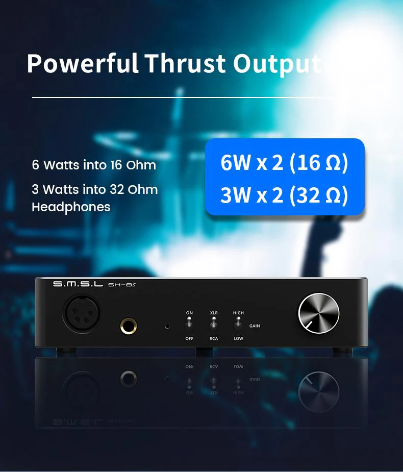 SMSL SH-8s High Resolution Headphone Amplifier - Image 4