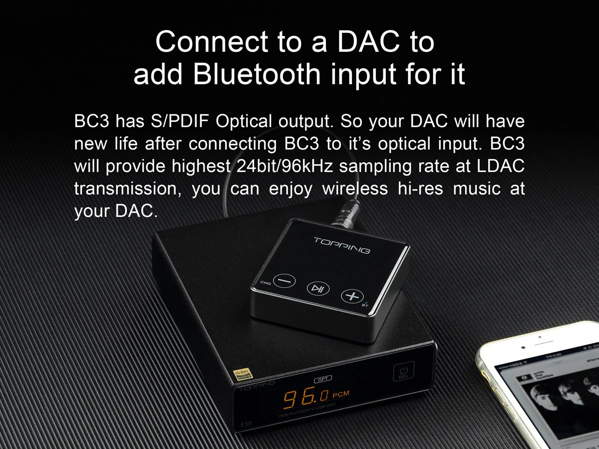 Topping BC3 Wireless Bluetooth Decoder/DAC/Amp - Image 5