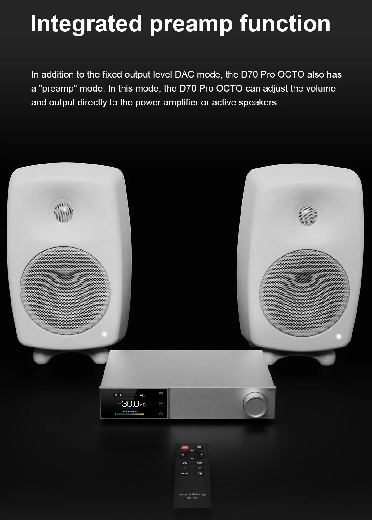 TOPPING D70 Pro OCTO HIFI Desktop DAC - Image 12