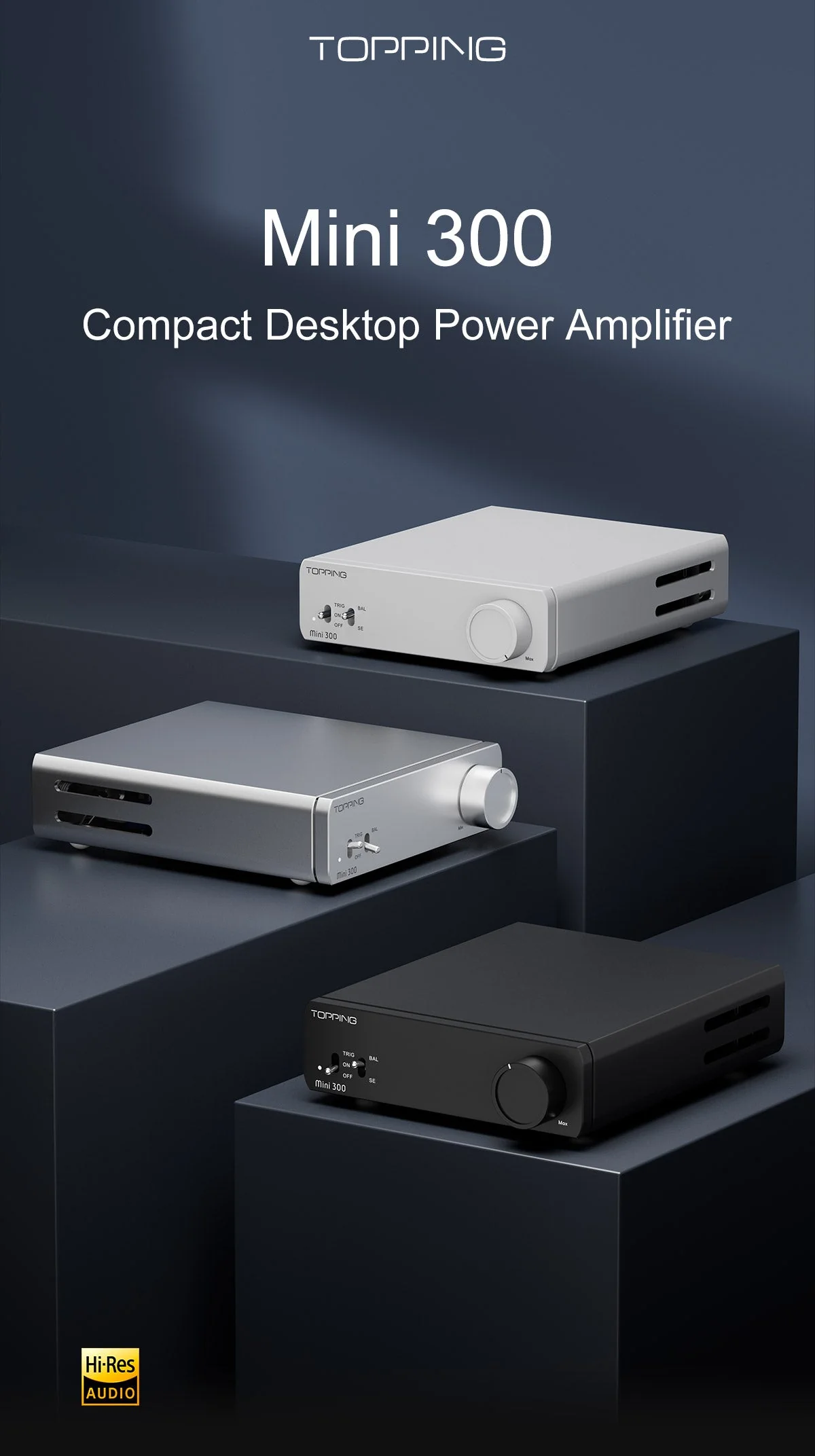 TOPPING Mini 300 Compact Power Desk Amplifier - Image 3