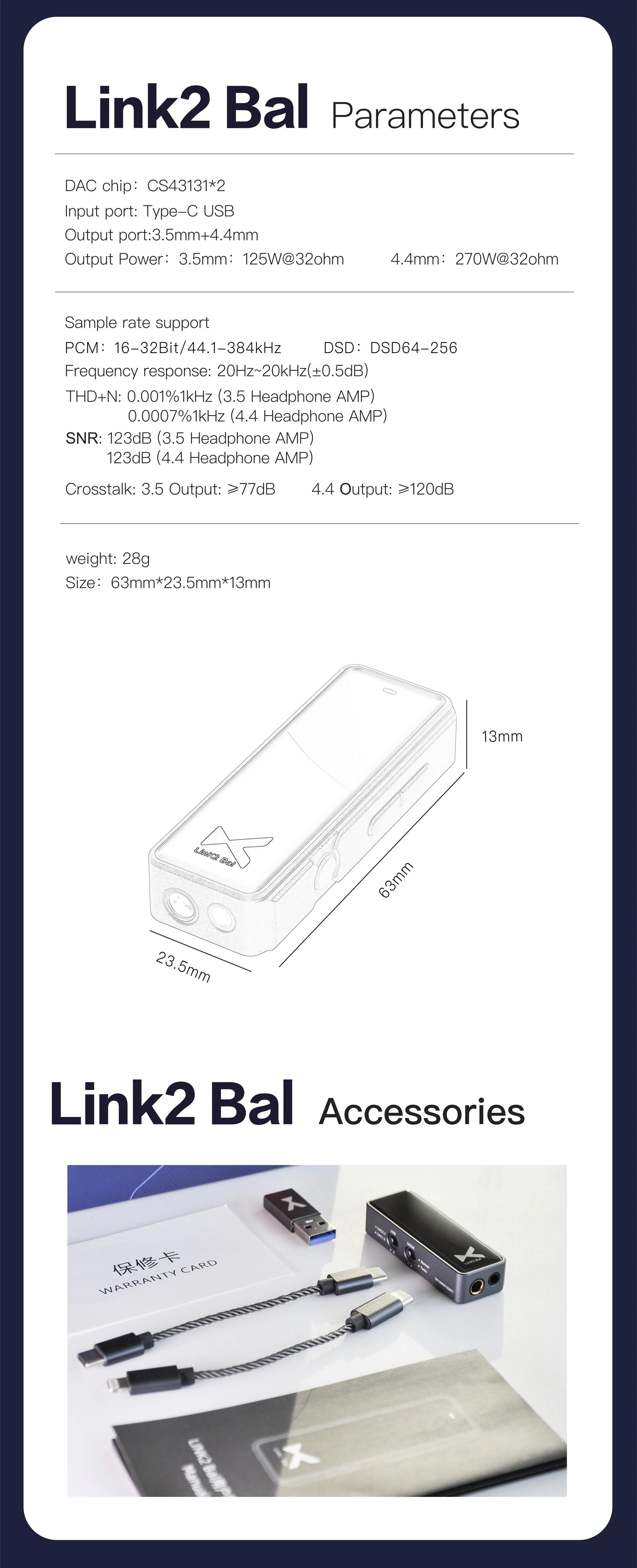 xDuoo Link2 Bal (Link 2 Bal) DAC Headphone Amp - Image 15