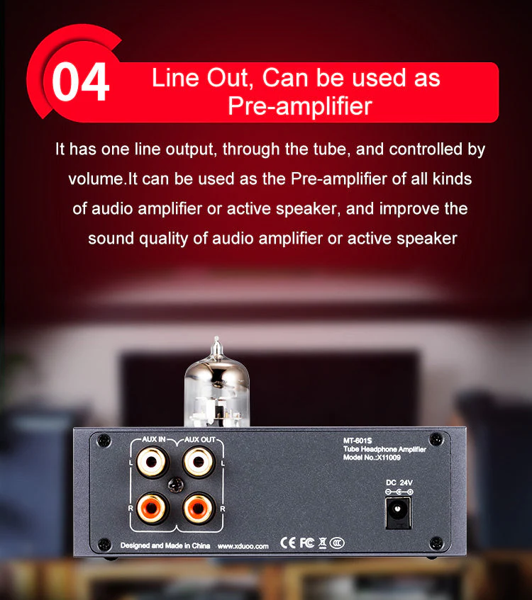 xDuoo MT-601s Tube Class-A Headphone Amplifier - Image 8