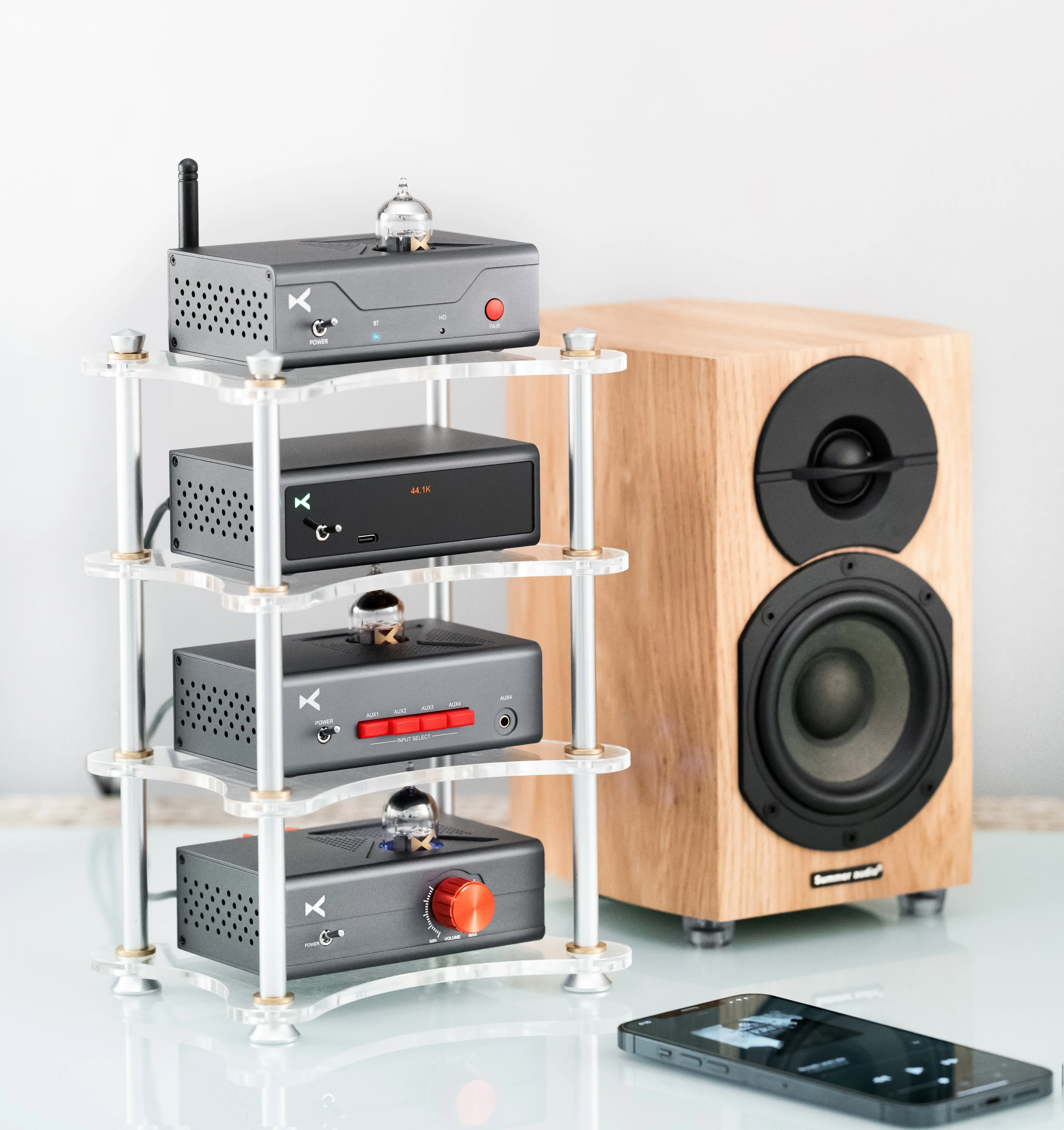 xDuoo X-R01 Multilayer Acrylic HIFI Rack - Image 7